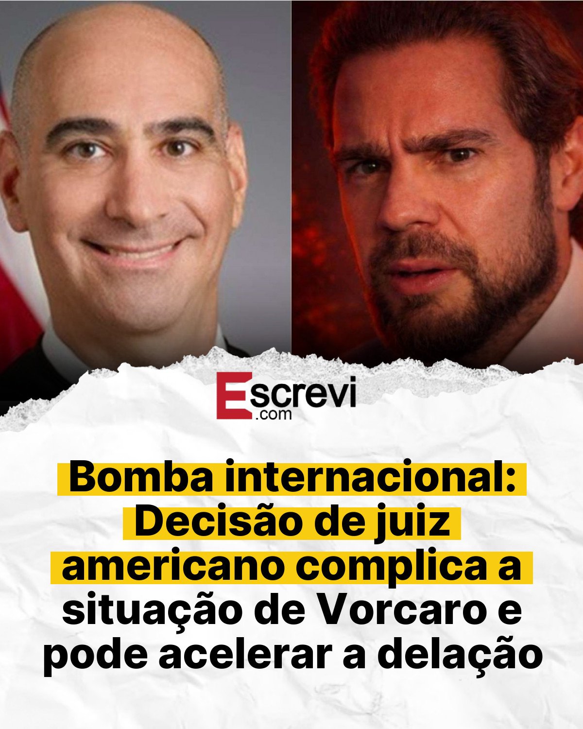 Bomba internacional: Decisão de juiz americano complica a situação de Vorcaro e pode acelerar a delação card branco