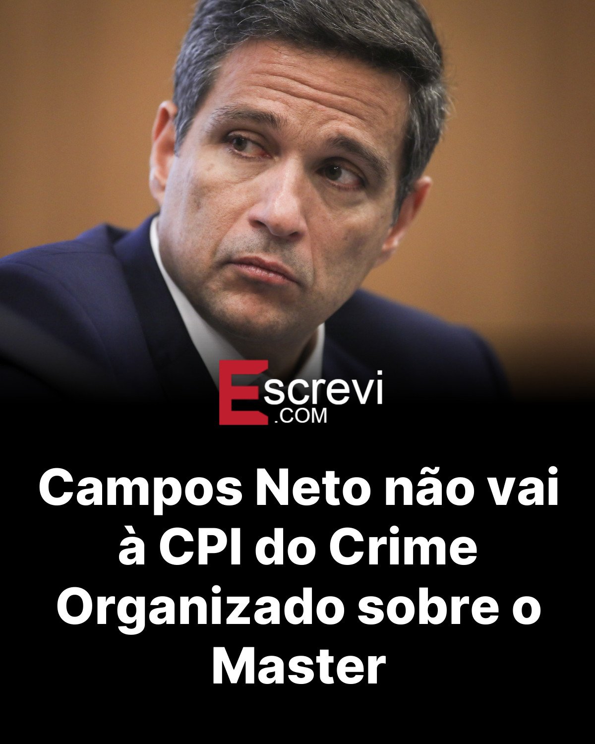 Campos Neto não vai à CPI do Crime Organizado sobre o Master card preto