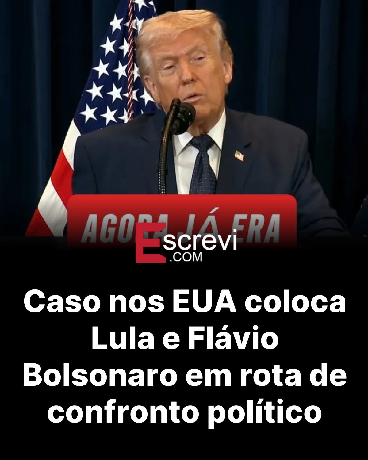 Caso nos EUA coloca Lula e Flávio Bolsonaro em rota de confronto político card preto