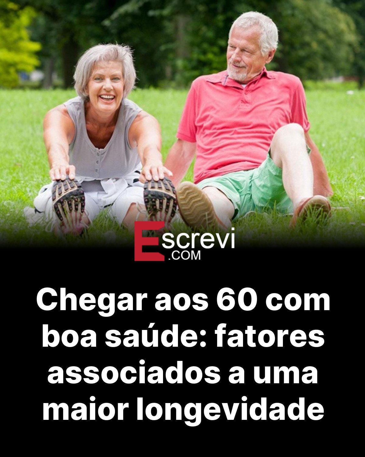 Chegar aos 60 com boa saúde: fatores associados a uma maior longevidade card preto