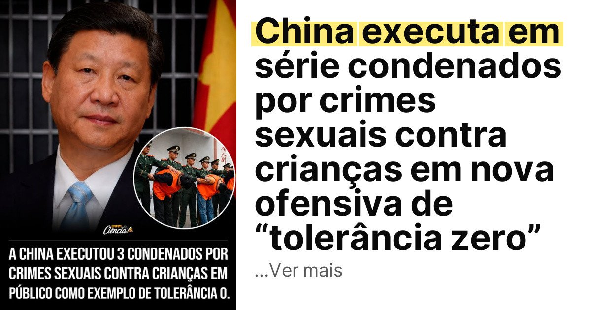 China executa em série condenados por crimes sexuais contra crianças em nova ofensiva de “tolerância zero” imagem principal