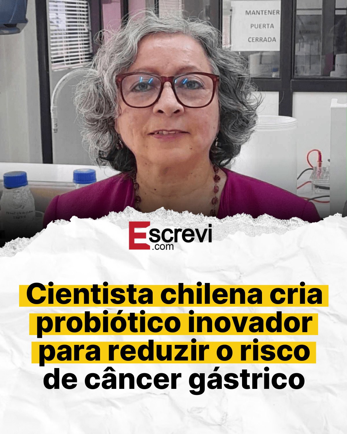 Cientista chilena cria probiótico inovador para reduzir o risco de câncer gástrico card branco