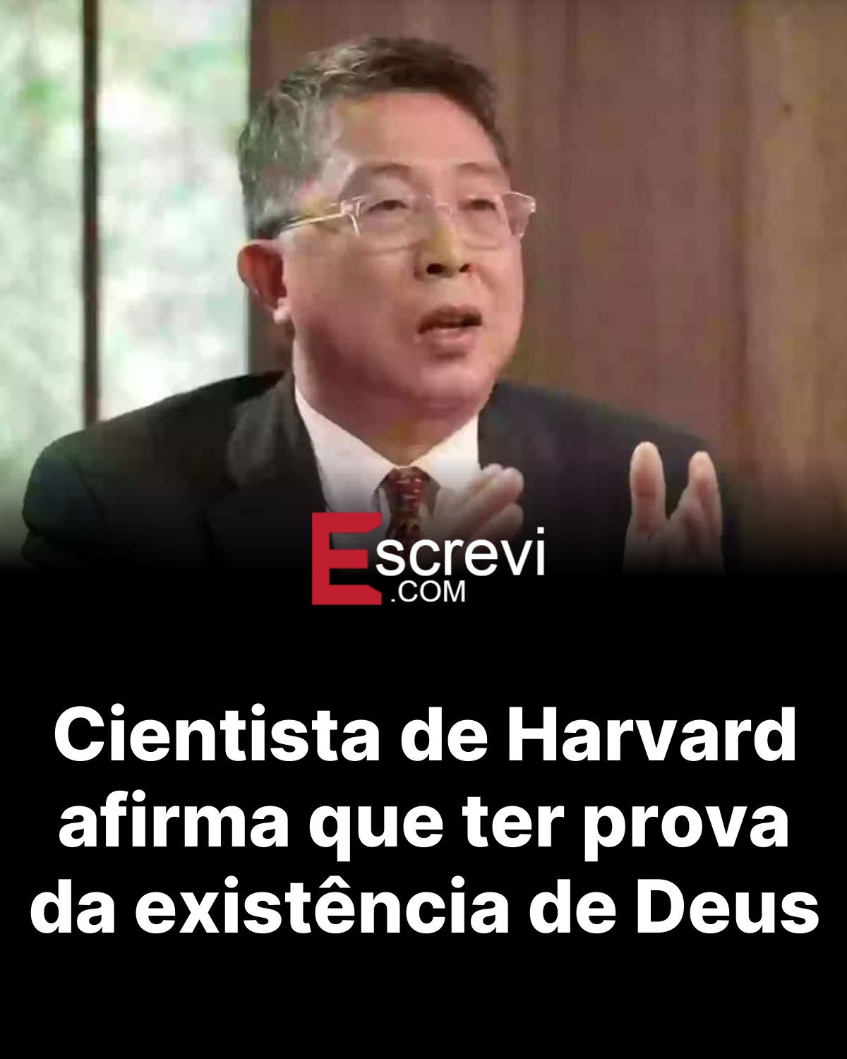 Cientista de Harvard afirma que ter prova da existência de Deus card preto