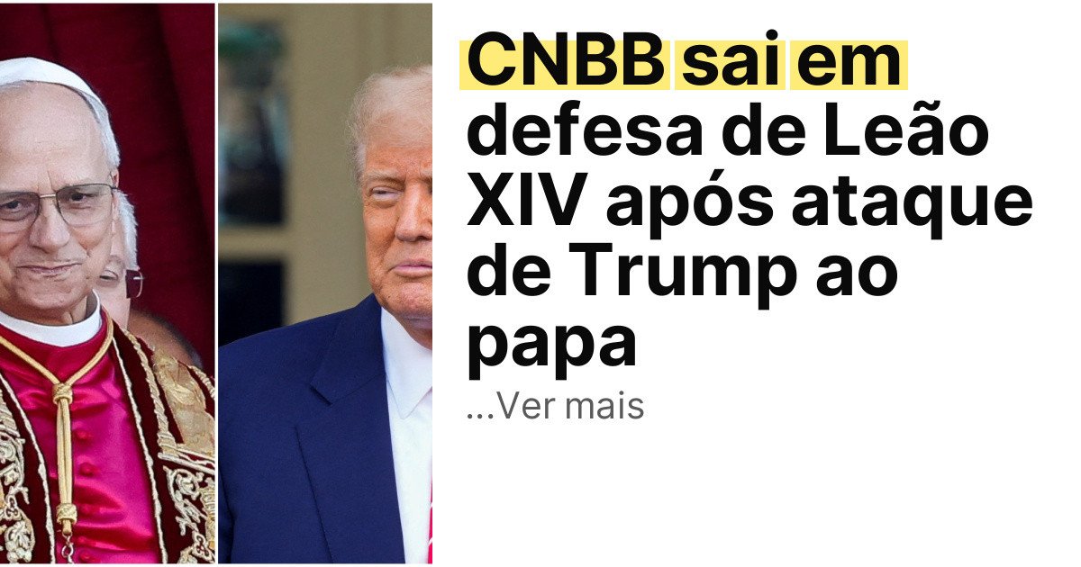 CNBB sai em defesa de Leão XIV após ataque de Trump ao papa imagem principal
