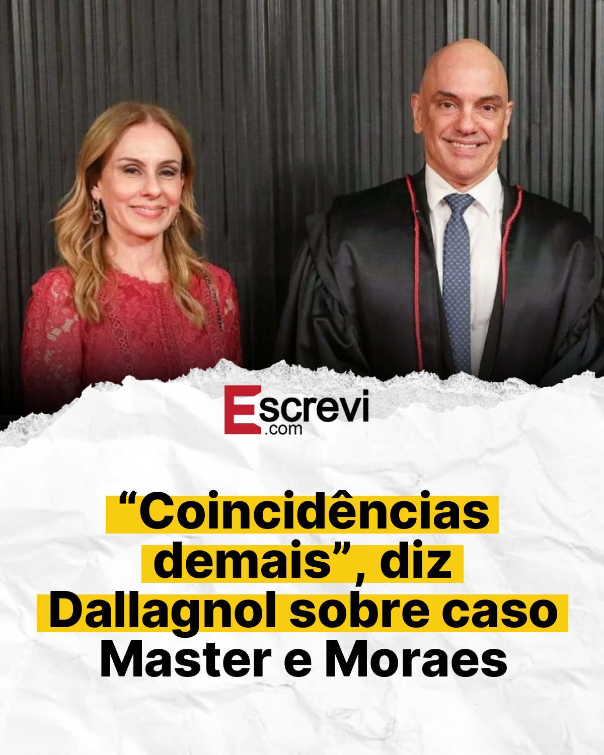 “Coincidências demais”, diz Dallagnol sobre caso Master e Moraes card branco