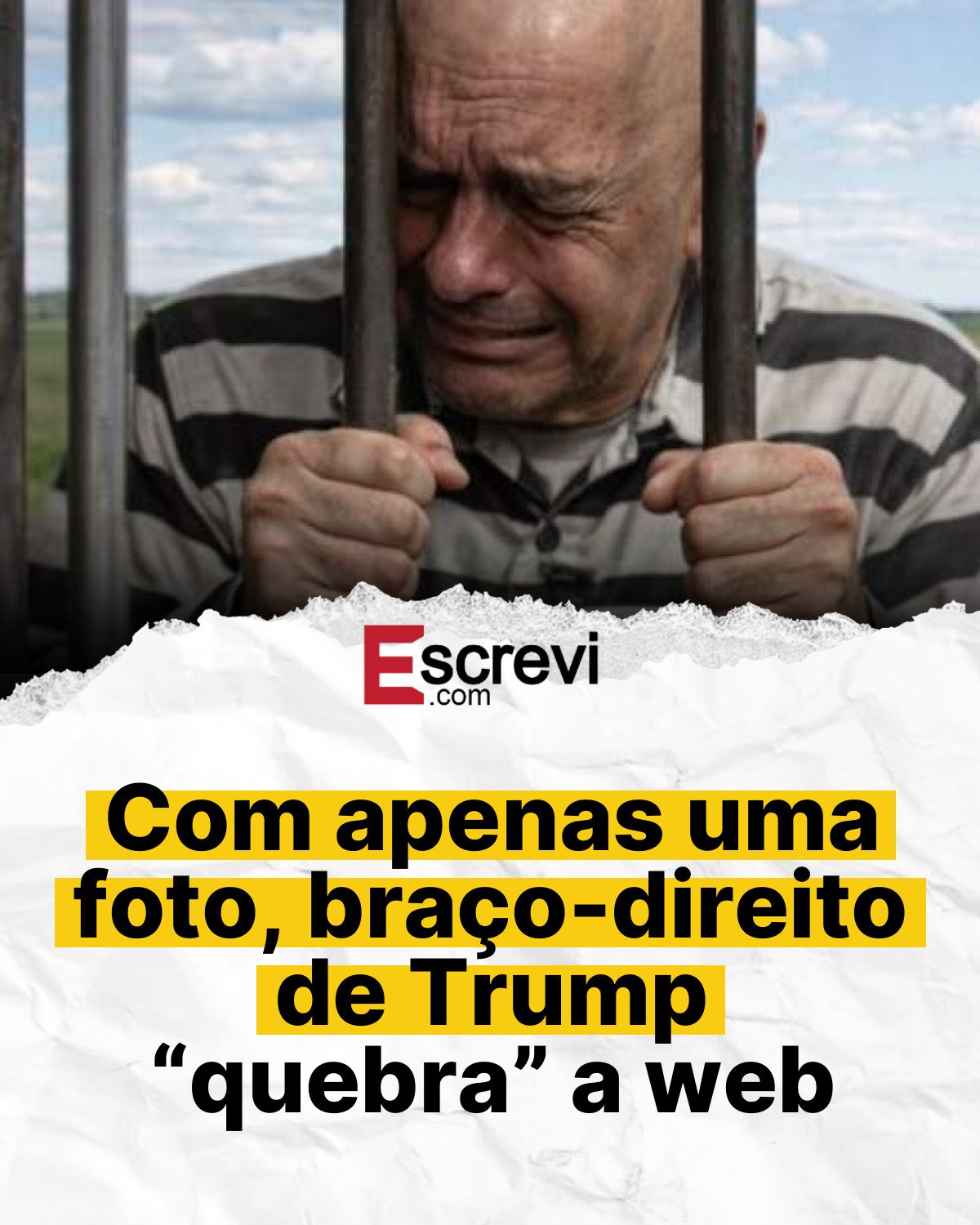 Com apenas uma foto, braço-direito de Trump “quebra” a web card branco