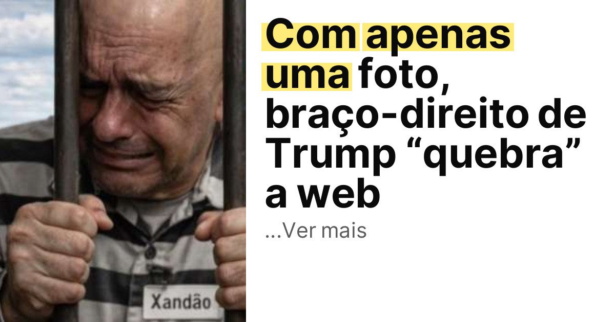 Com apenas uma foto, braço-direito de Trump “quebra” a web imagem principal