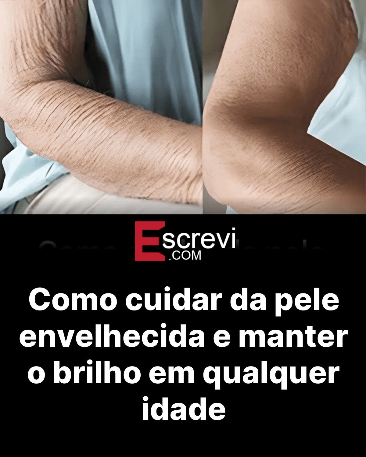 Como cuidar da pele envelhecida e manter o brilho em qualquer idade card preto