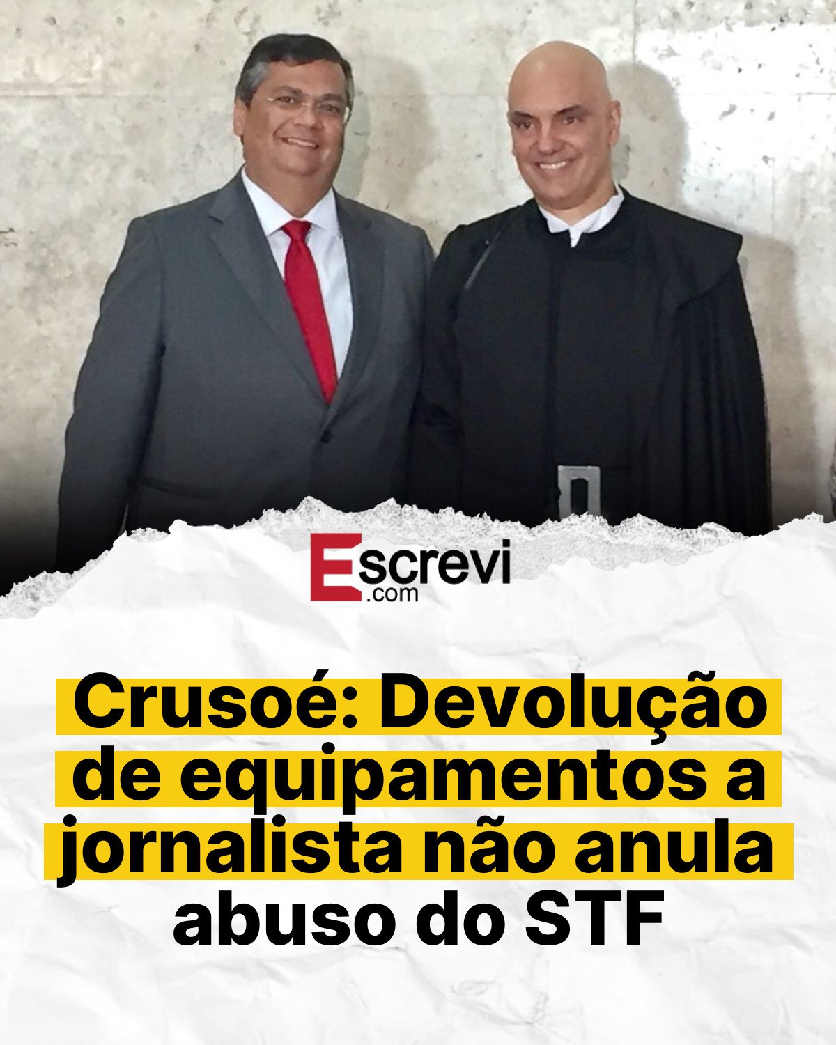 Crusoé: Devolução de equipamentos a jornalista não anula abuso do STF card branco