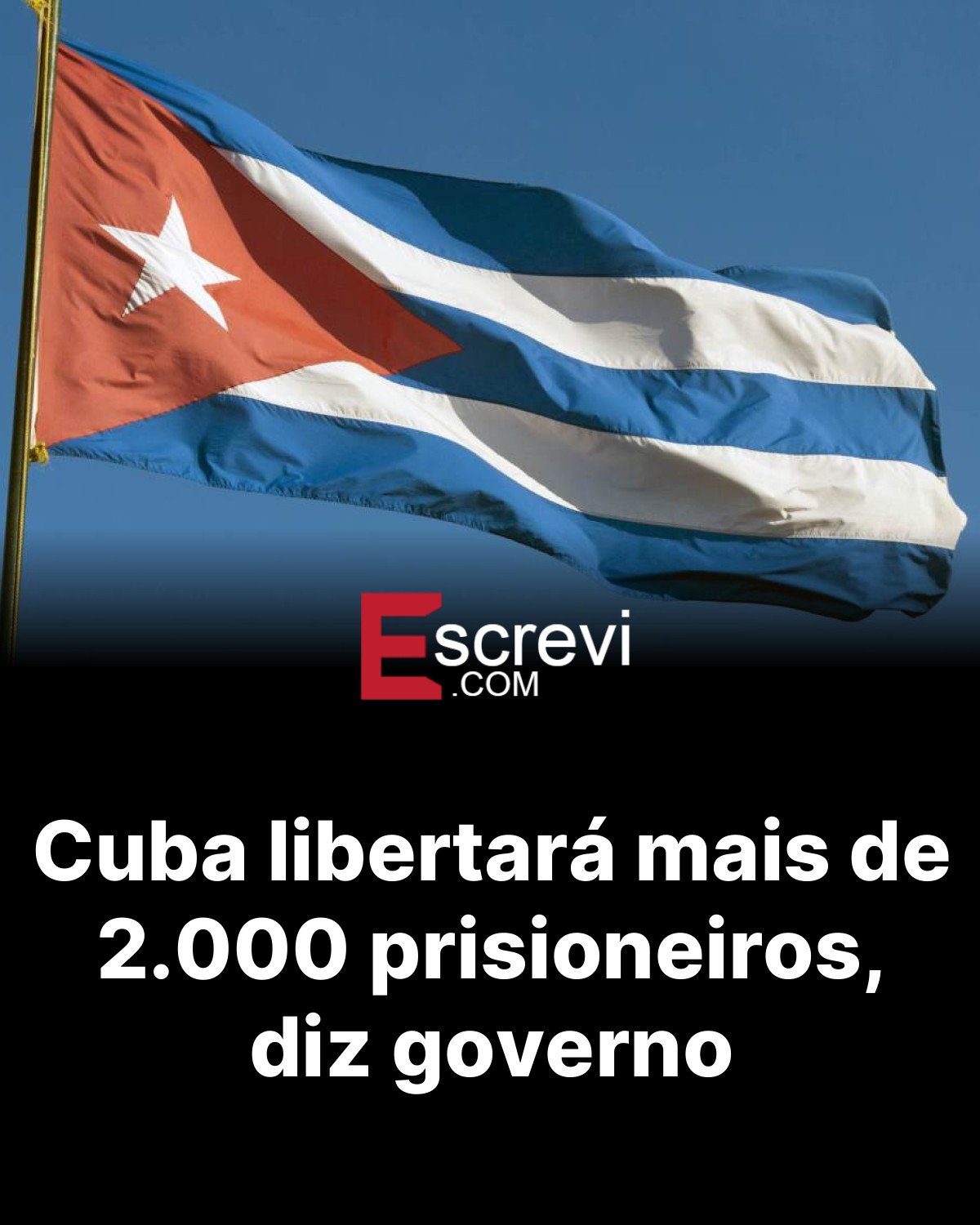 Cuba libertará mais de 2.000 prisioneiros, diz governo card preto