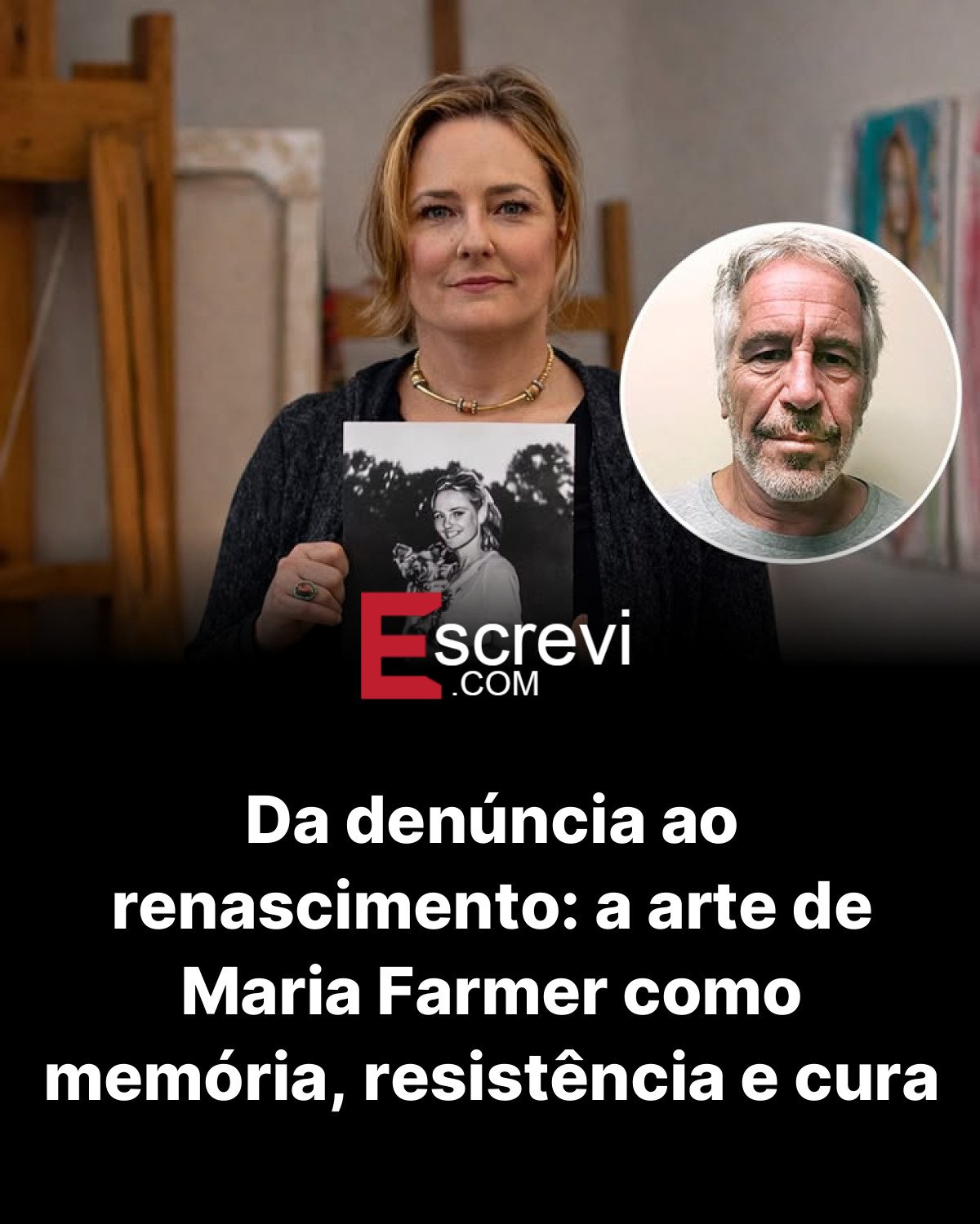 Da denúncia ao renascimento: a arte de Maria Farmer como memória, resistência e cura card preto