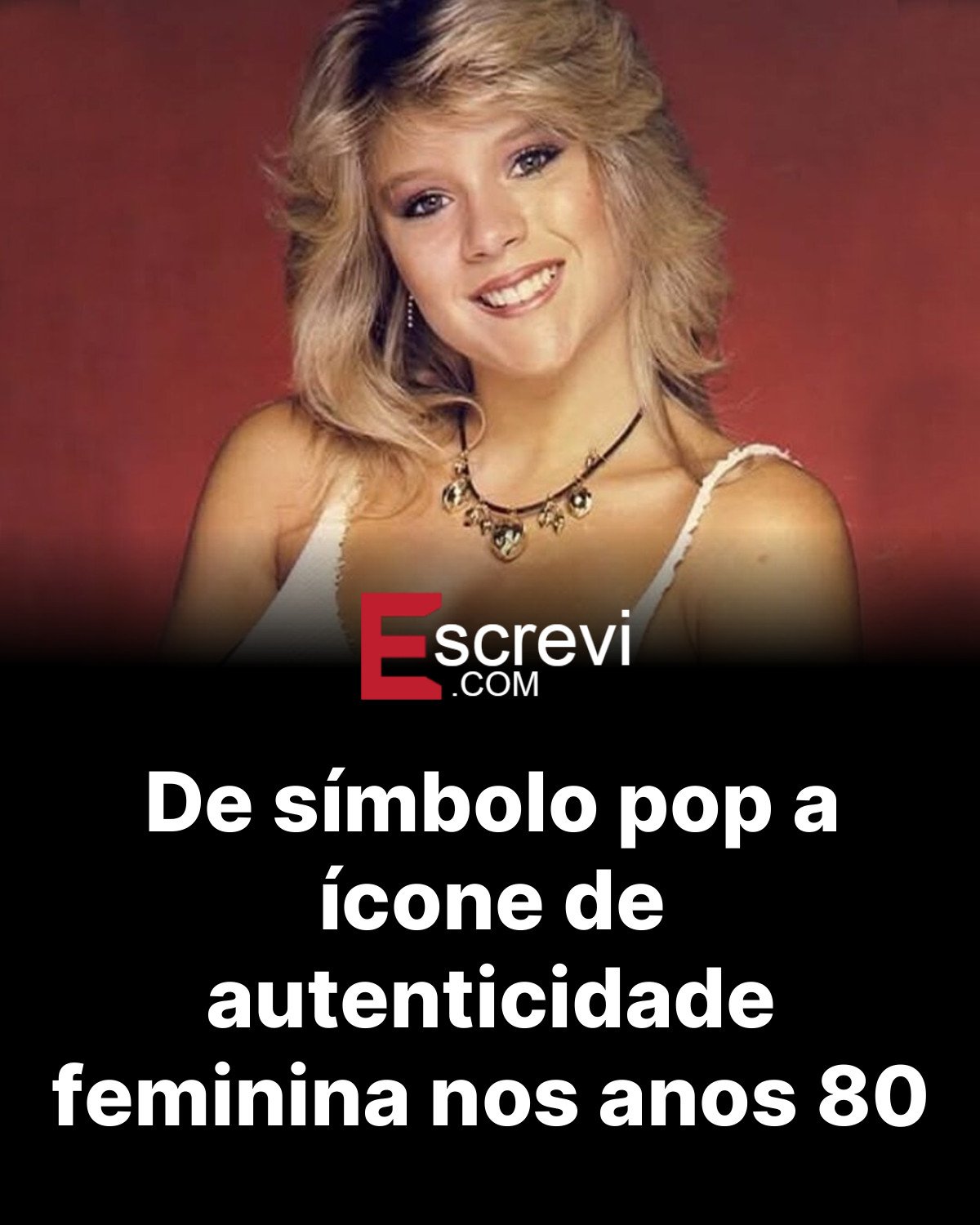 De símbolo pop a ícone de autenticidade feminina nos anos 80 card preto