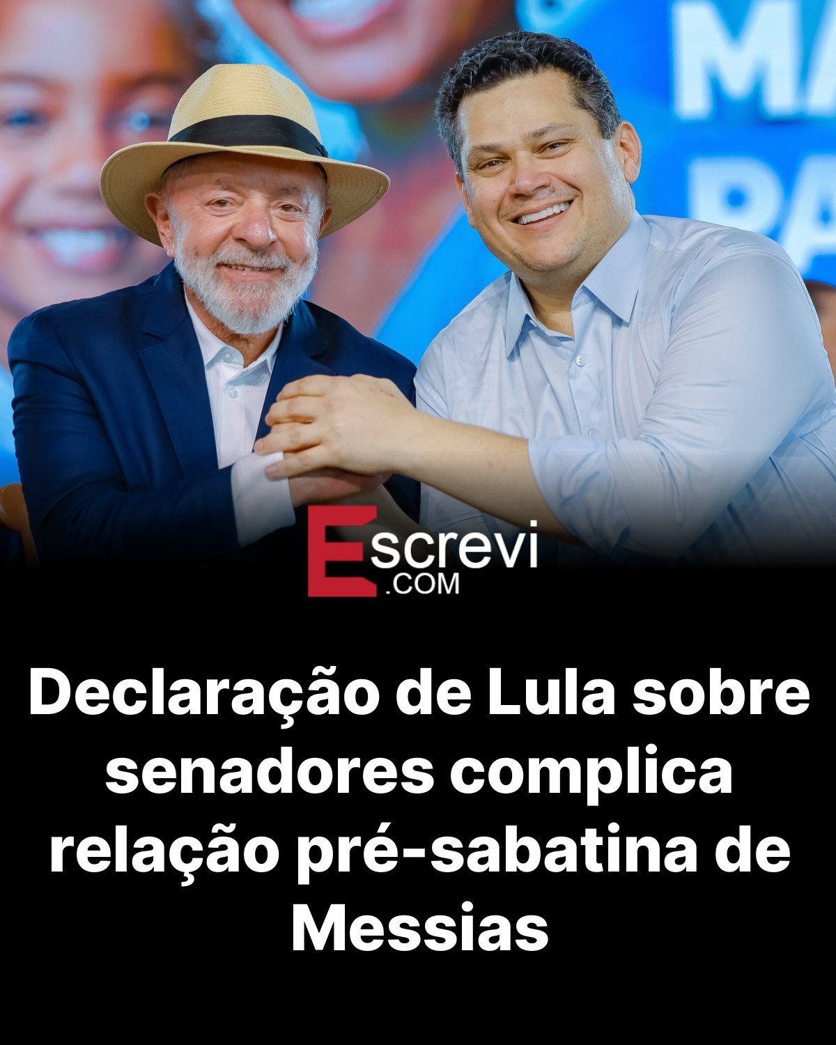 Declaração de Lula sobre senadores complica relação pré-sabatina de Messias card preto
