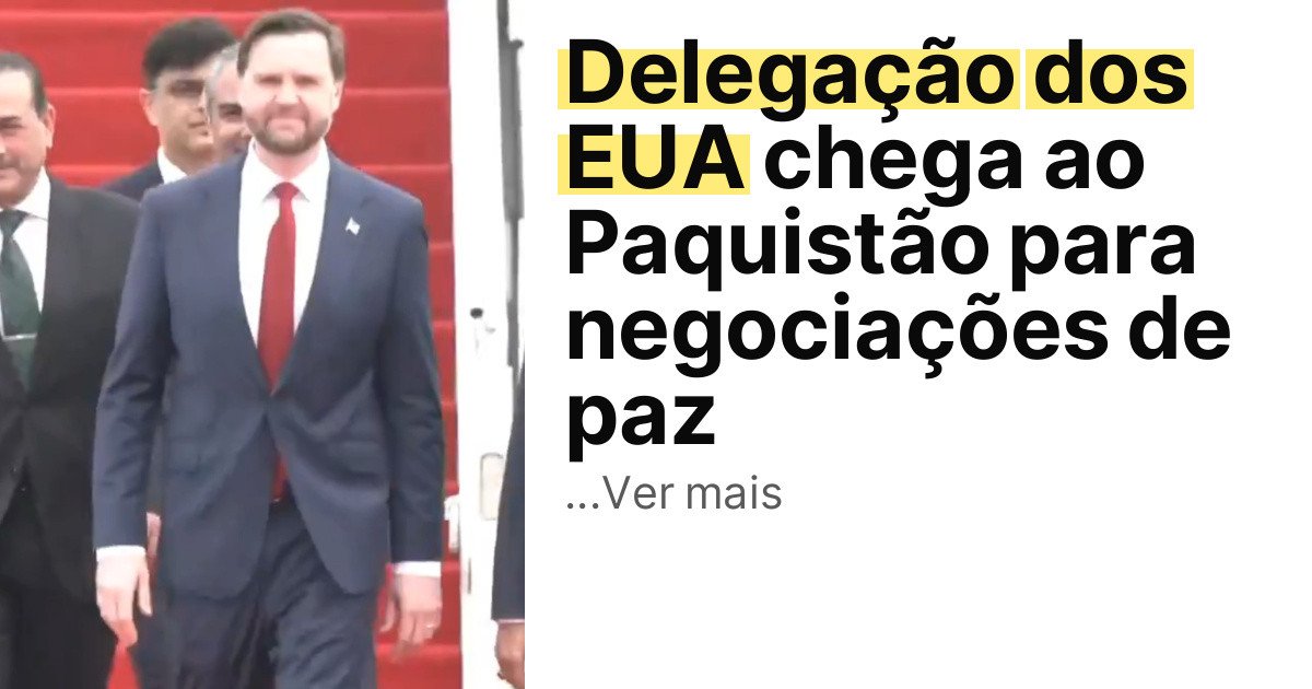 Delegação dos EUA chega ao Paquistão para negociações de paz imagem principal
