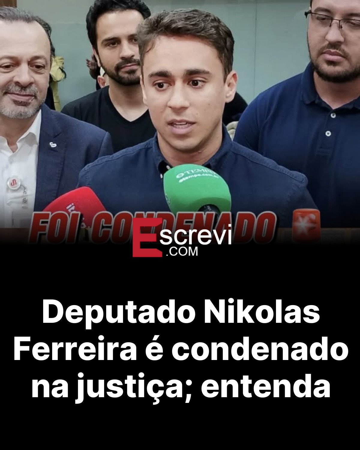 Deputado Nikolas Ferreira é condenado na justiça; entenda card preto
