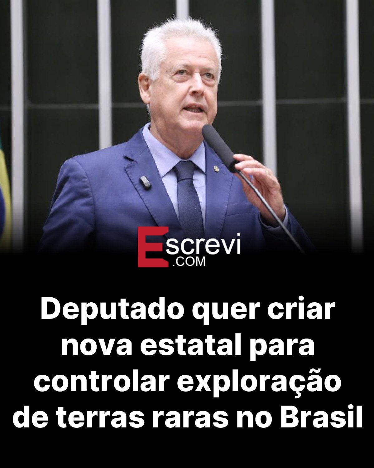 Deputado quer criar nova estatal para controlar exploração de terras raras no Brasil card preto