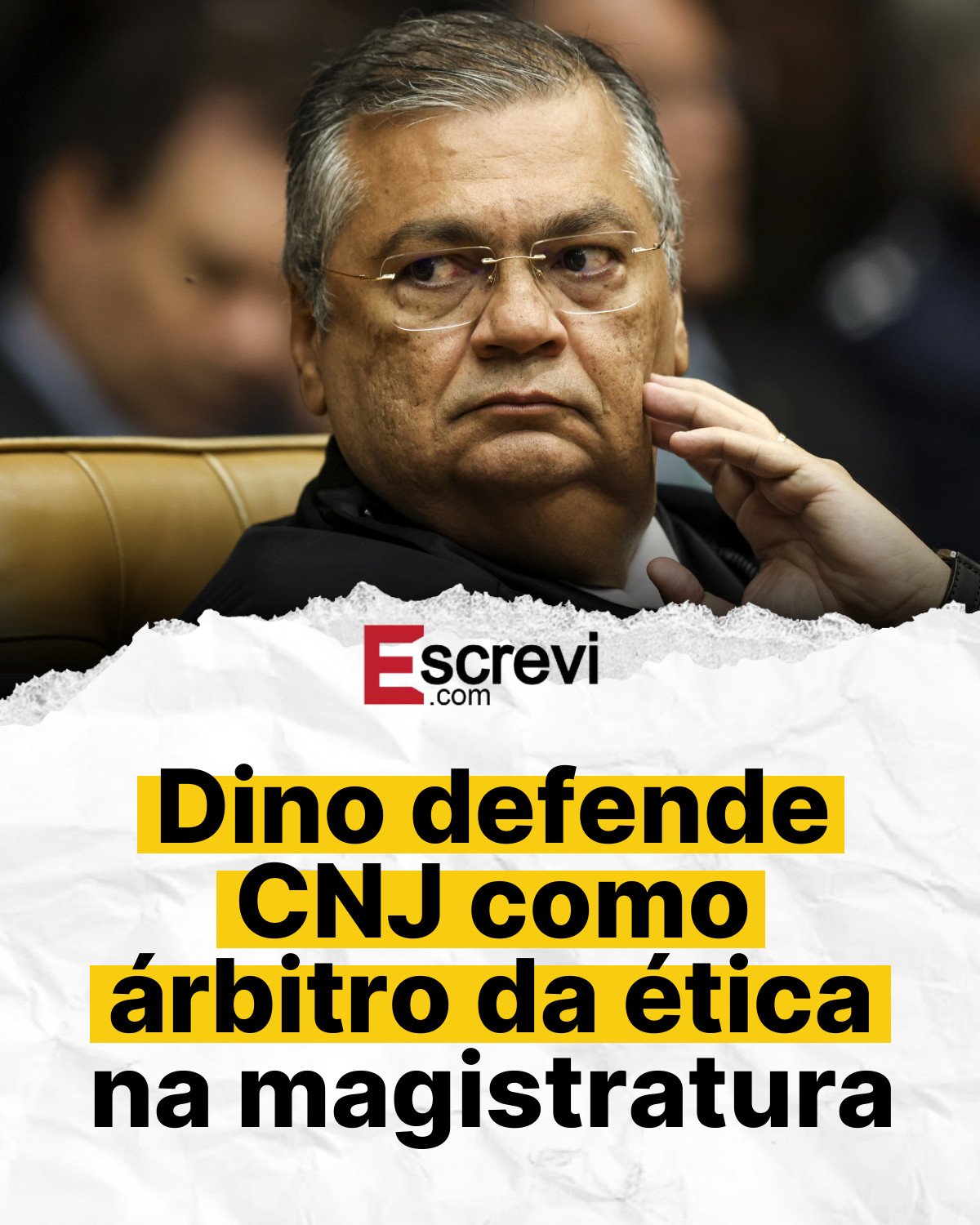 Dino defende CNJ como árbitro da ética na magistratura card branco