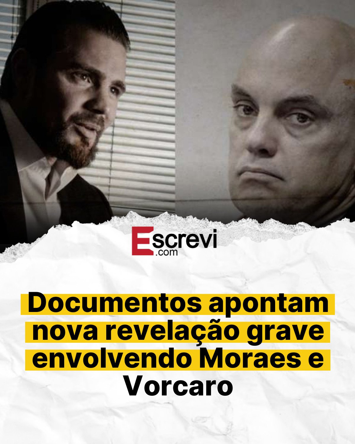 Documentos apontam nova revelação grave envolvendo Moraes e Vorcaro card branco