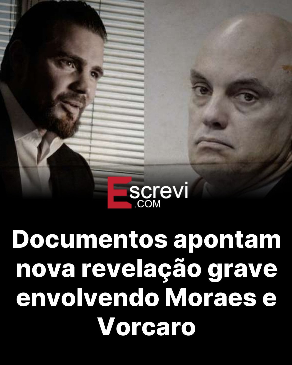 Documentos apontam nova revelação grave envolvendo Moraes e Vorcaro card preto