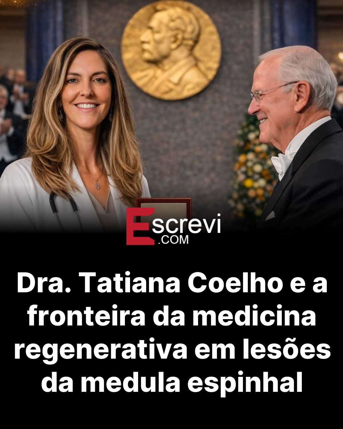 Dra. Tatiana Coelho e a fronteira da medicina regenerativa em lesões da medula espinhal card preto