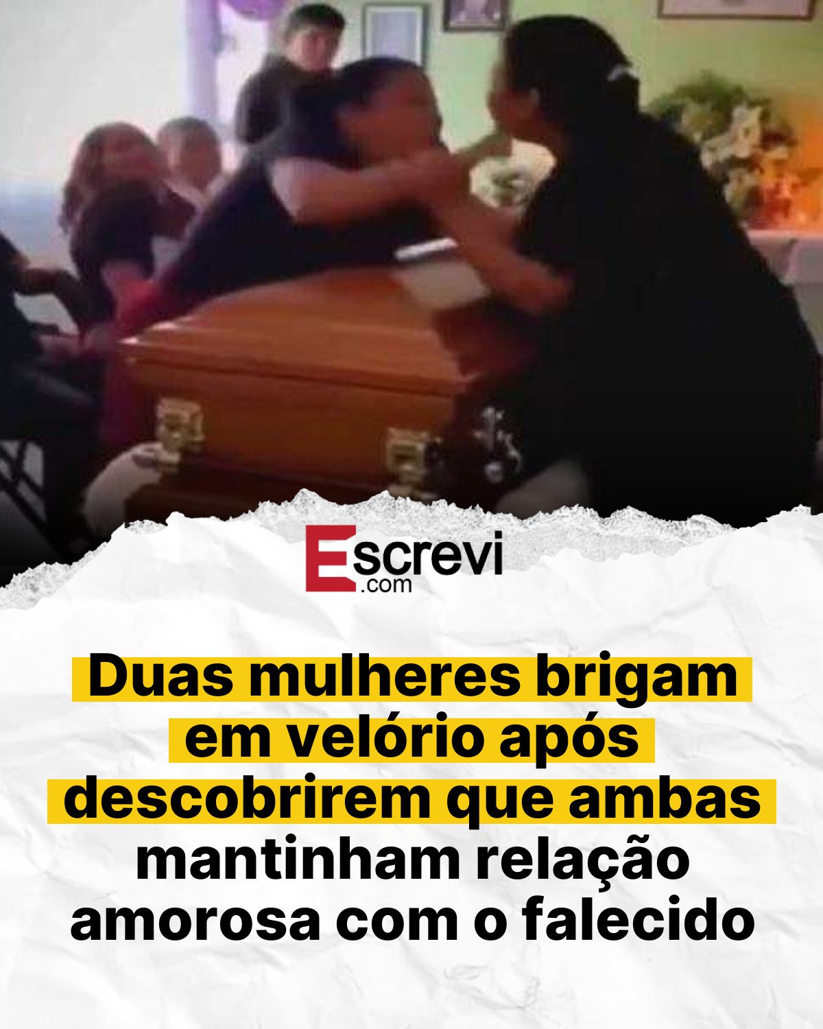 Duas mulheres brigam em velório após descobrirem que ambas mantinham relação amorosa com o falecido card branco