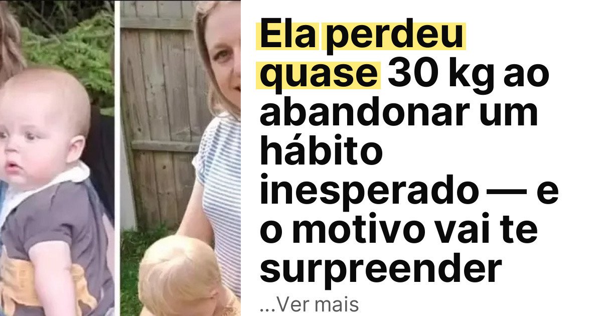 Ela perdeu quase 30 kg ao abandonar um hábito inesperado — e o motivo vai te surpreender imagem principal