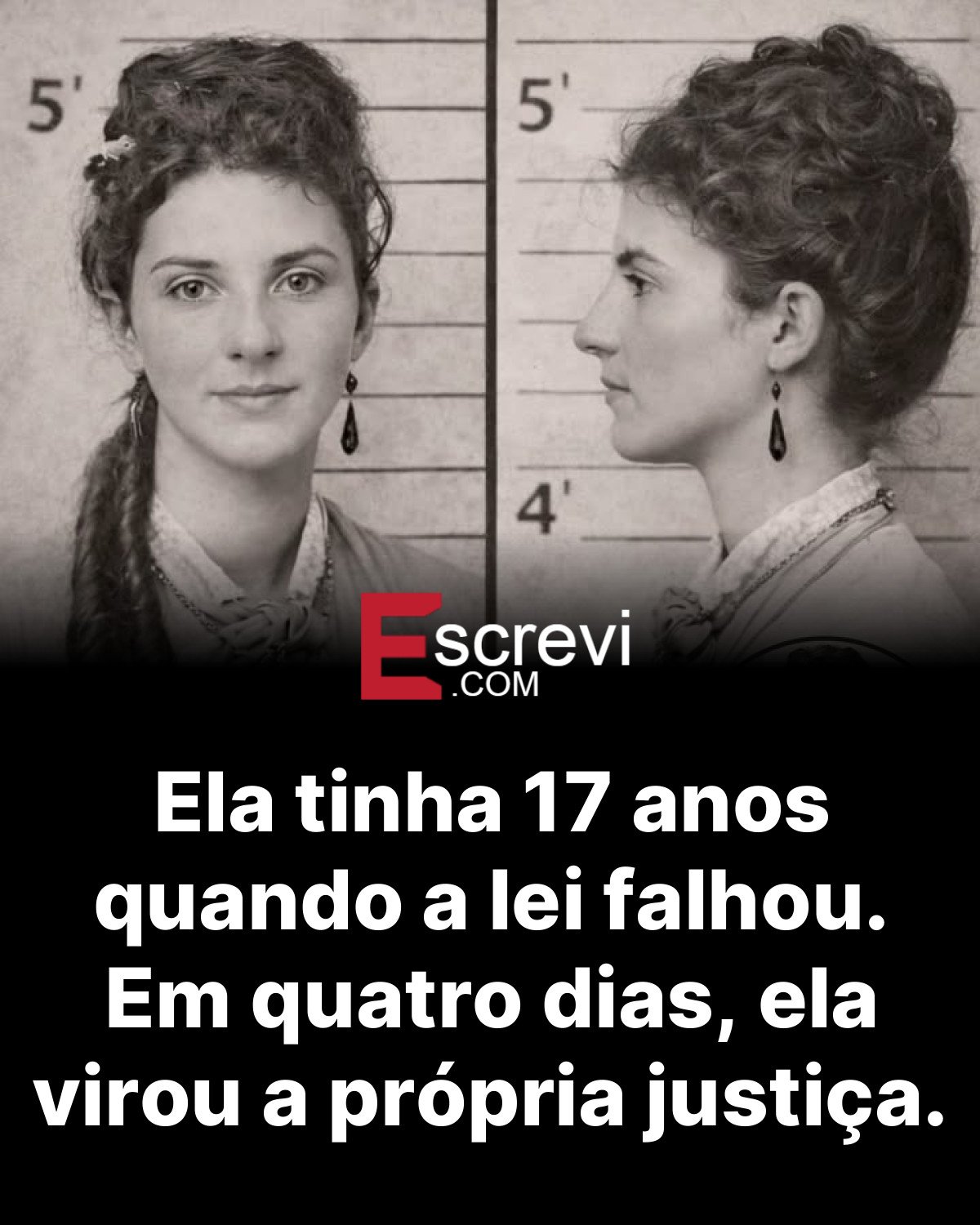 Ela tinha 17 anos quando a lei falhou. Em quatro dias, ela virou a própria justiça. card preto