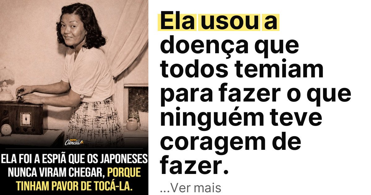 Ela usou a doença que todos temiam para fazer o que ninguém teve coragem de fazer. imagem principal