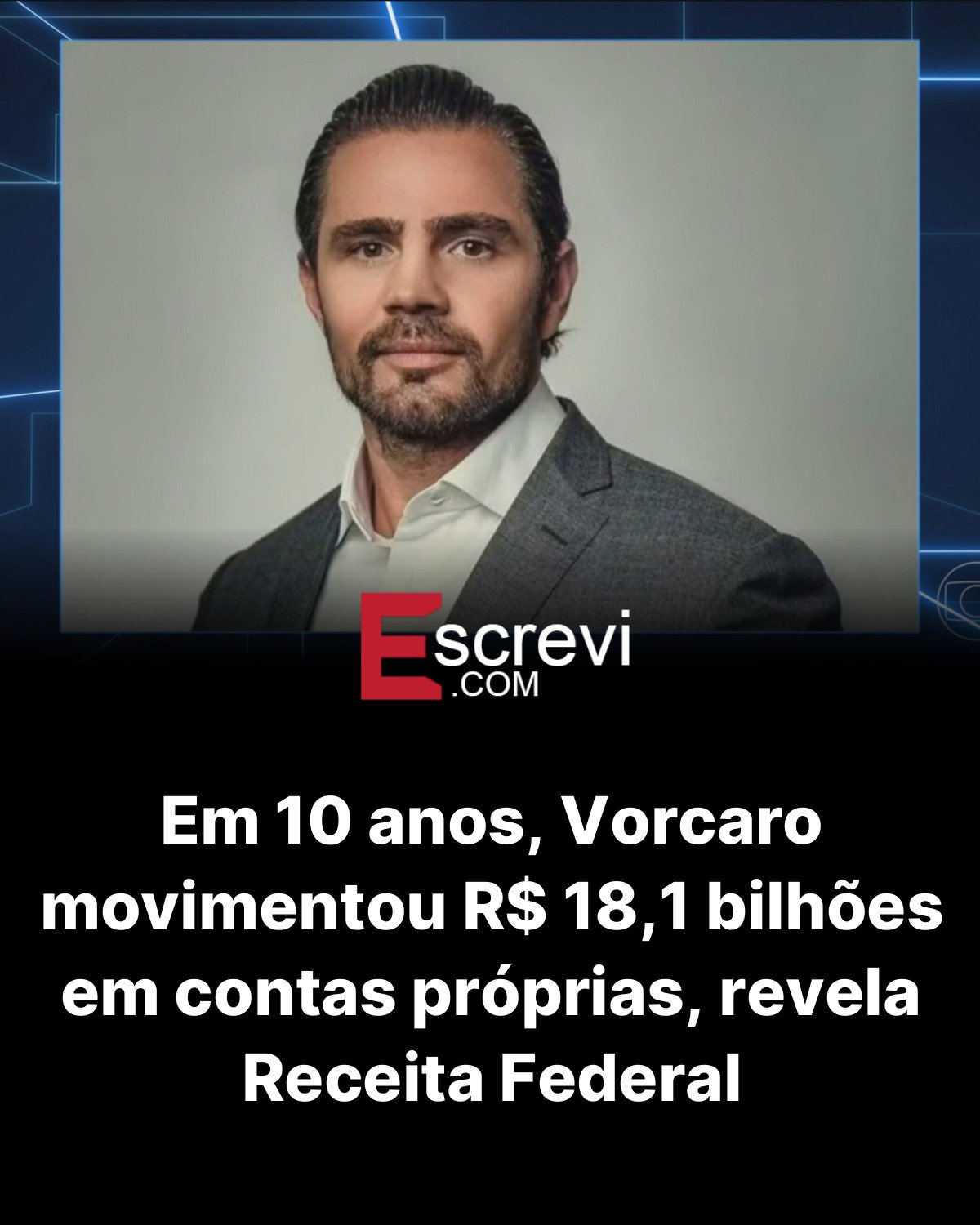 Em 10 anos, Vorcaro movimentou R$ 18,1 bilhões em contas próprias, revela Receita Federal card preto
