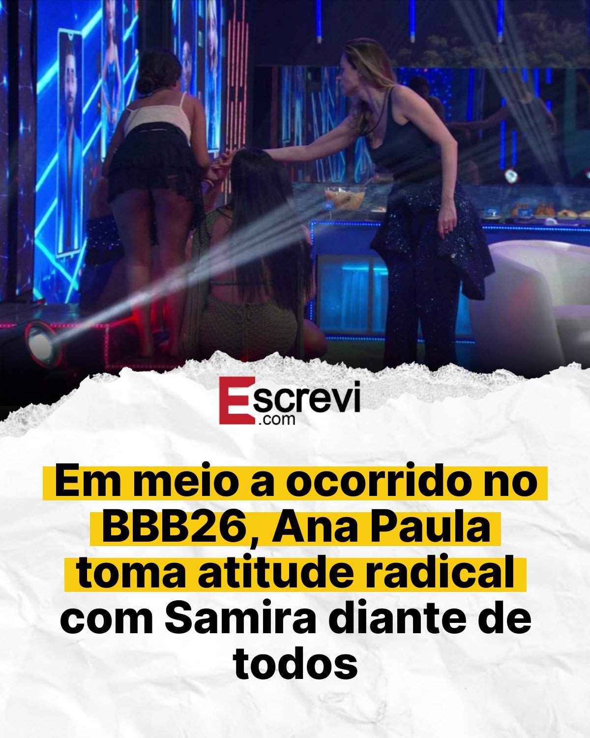 Em meio a ocorrido no BBB26, Ana Paula toma atitude radical com Samira diante de todos card branco