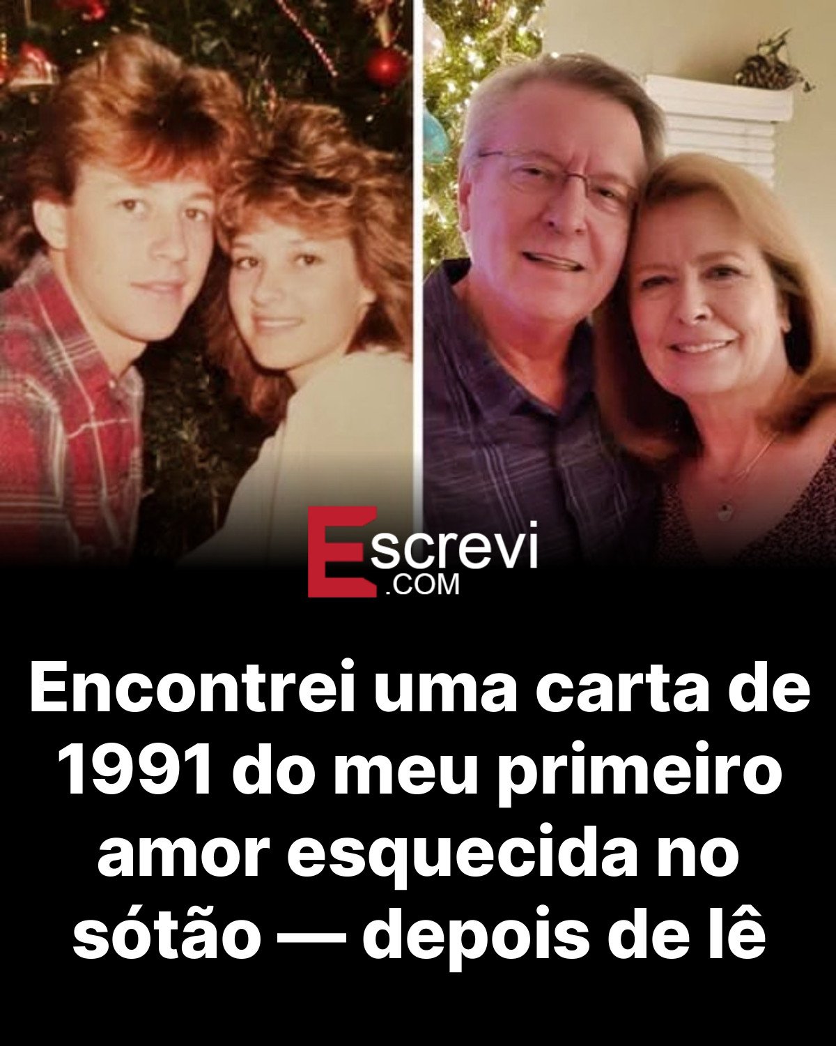 Encontrei uma carta de 1991 do meu primeiro amor esquecida no sótão — depois de lê card preto
