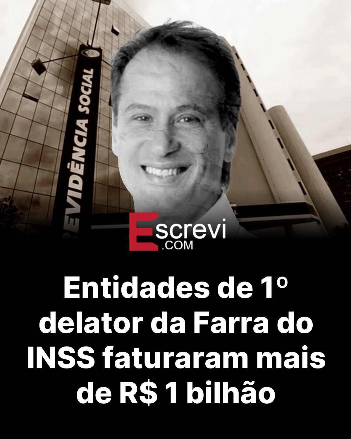 Entidades de 1º delator da Farra do INSS faturaram mais de R$ 1 bilhão card preto