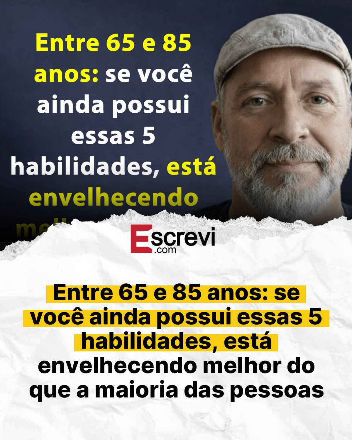 Entre 65 e 85 anos: se você ainda possui essas 5 habilidades, está envelhecendo melhor do que a maioria das pessoas card branco
