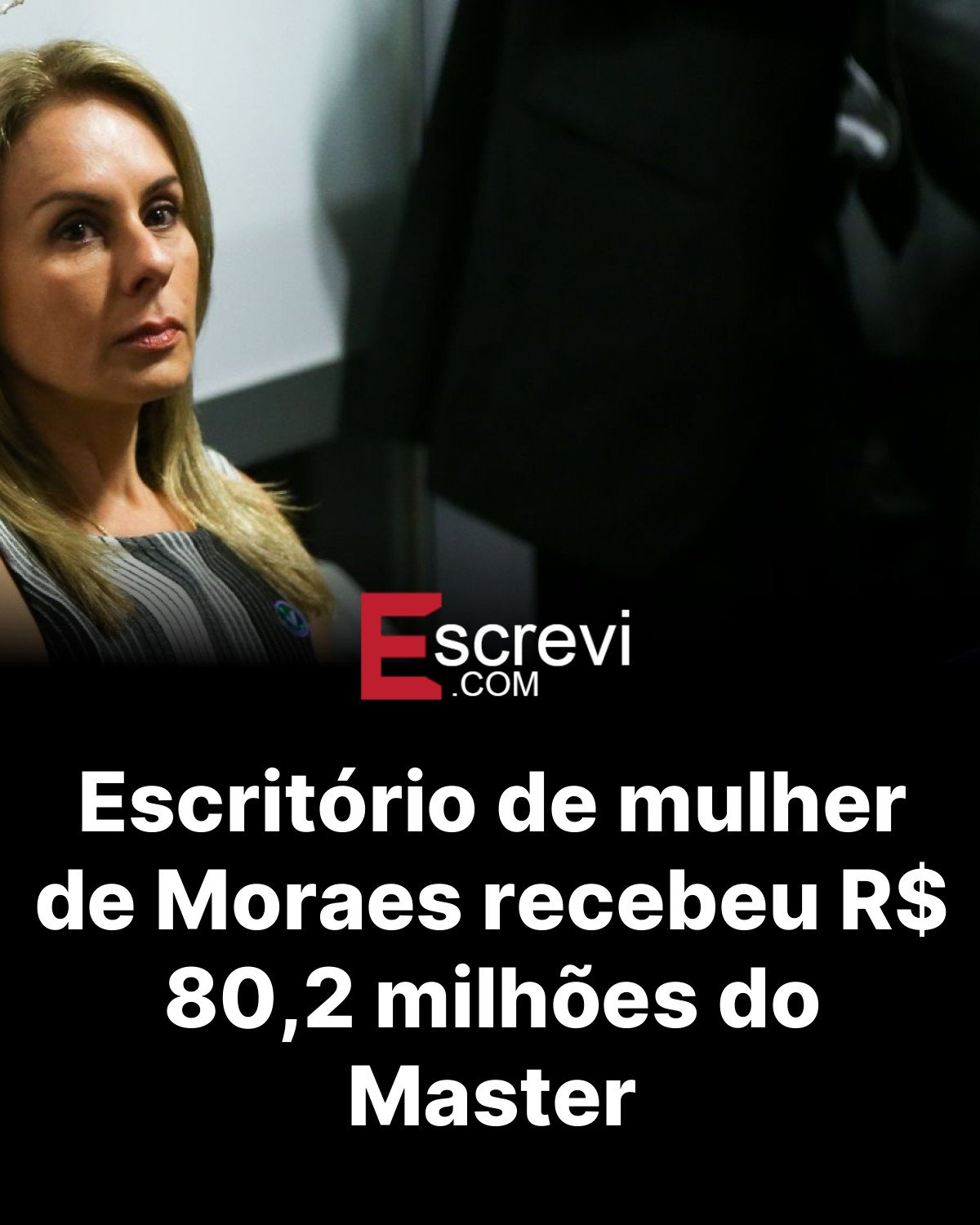 Escritório de mulher de Moraes recebeu R$ 80,2 milhões do Master card preto
