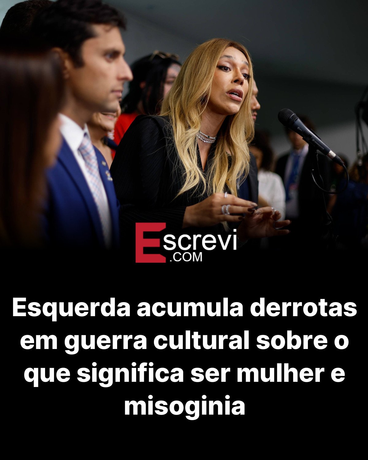 Esquerda acumula derrotas em guerra cultural sobre o que significa ser mulher e misoginia card preto
