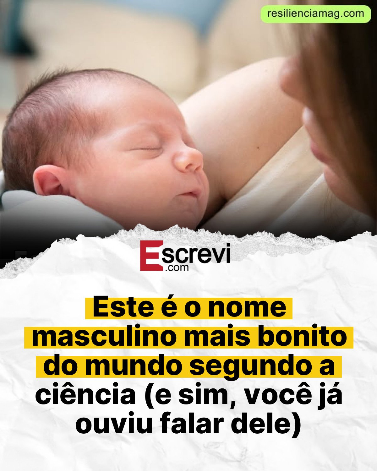 Este é o nome masculino mais bonito do mundo segundo a ciência (e sim, você já ouviu falar dele) card branco