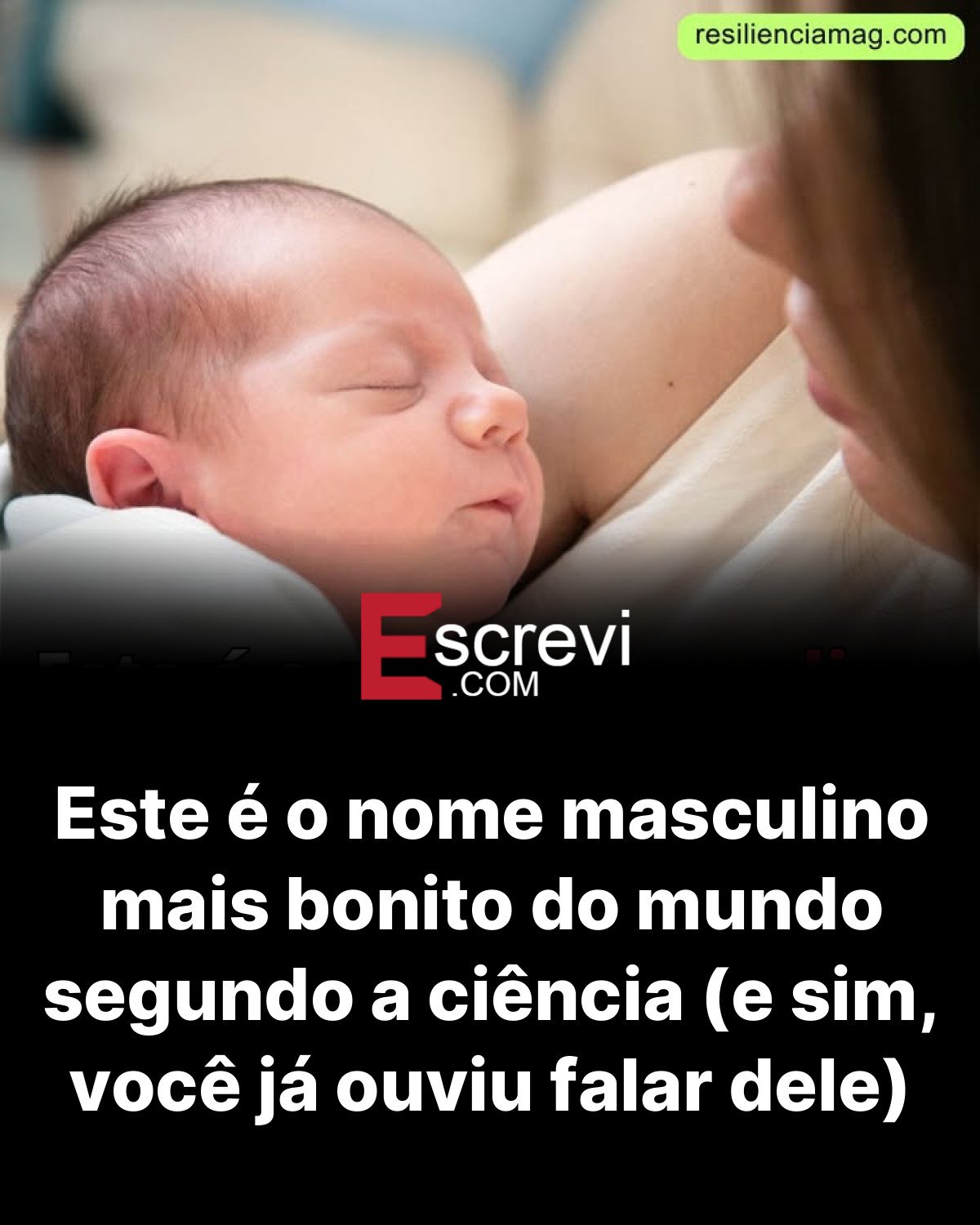 Este é o nome masculino mais bonito do mundo segundo a ciência (e sim, você já ouviu falar dele) card preto
