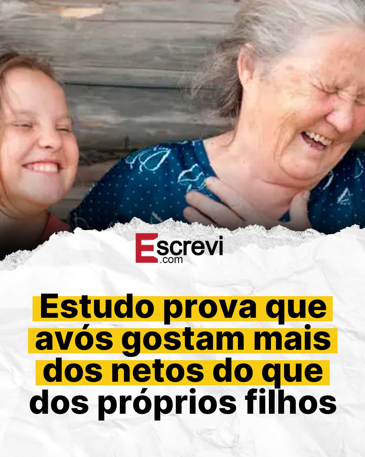 Estudo prova que avós gostam mais dos netos do que dos próprios filhos card branco