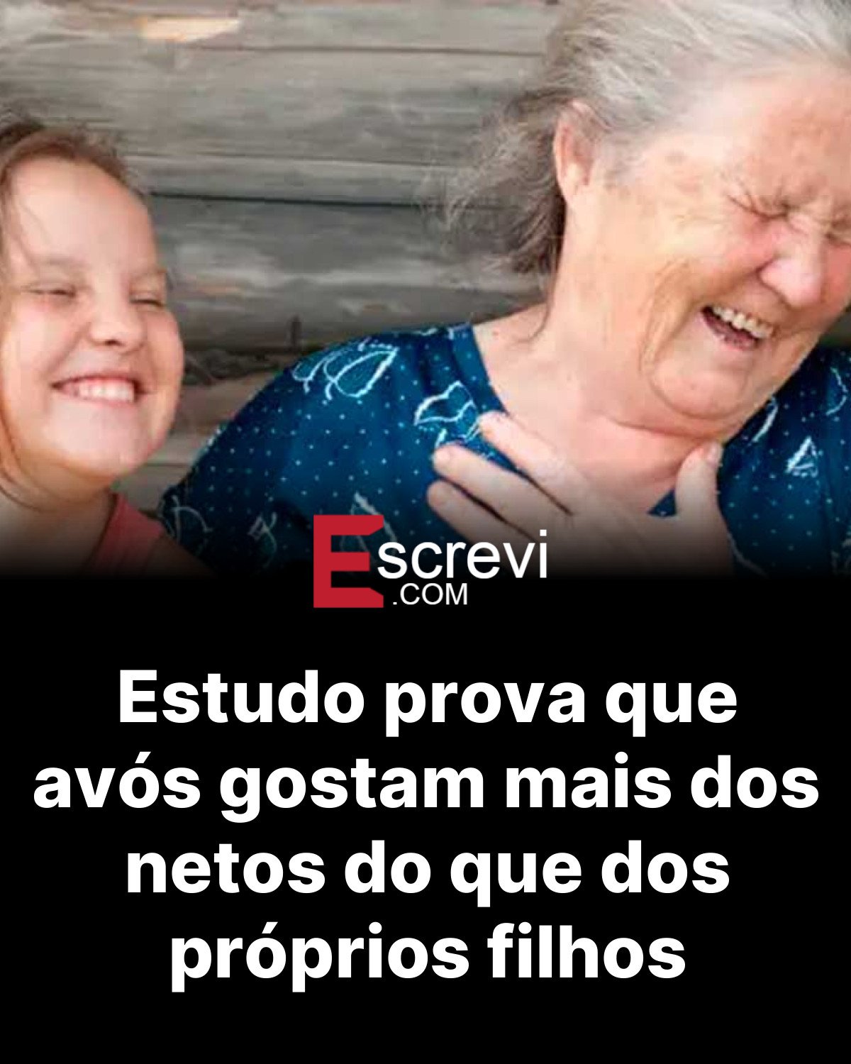 Estudo prova que avós gostam mais dos netos do que dos próprios filhos card preto