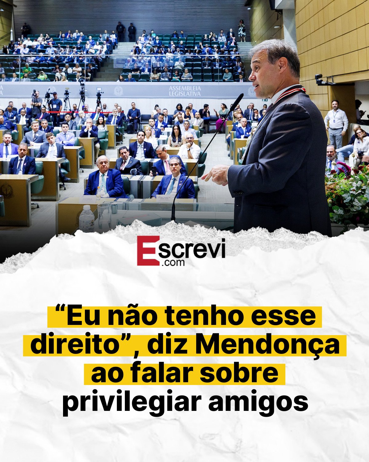 “Eu não tenho esse direito”, diz Mendonça ao falar sobre privilegiar amigos card branco