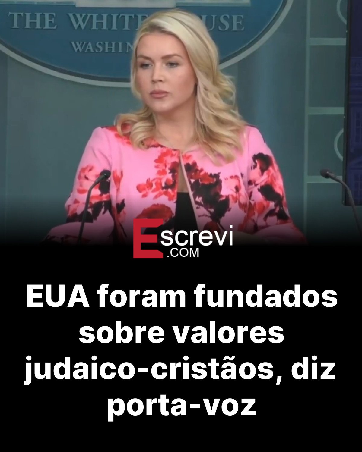 EUA foram fundados sobre valores judaico-cristãos, diz porta-voz card preto