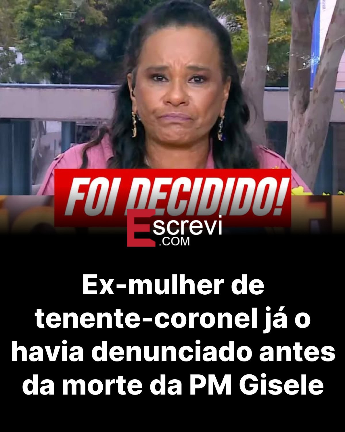 Ex-mulher de tenente-coronel já o havia denunciado antes da morte da PM Gisele card preto