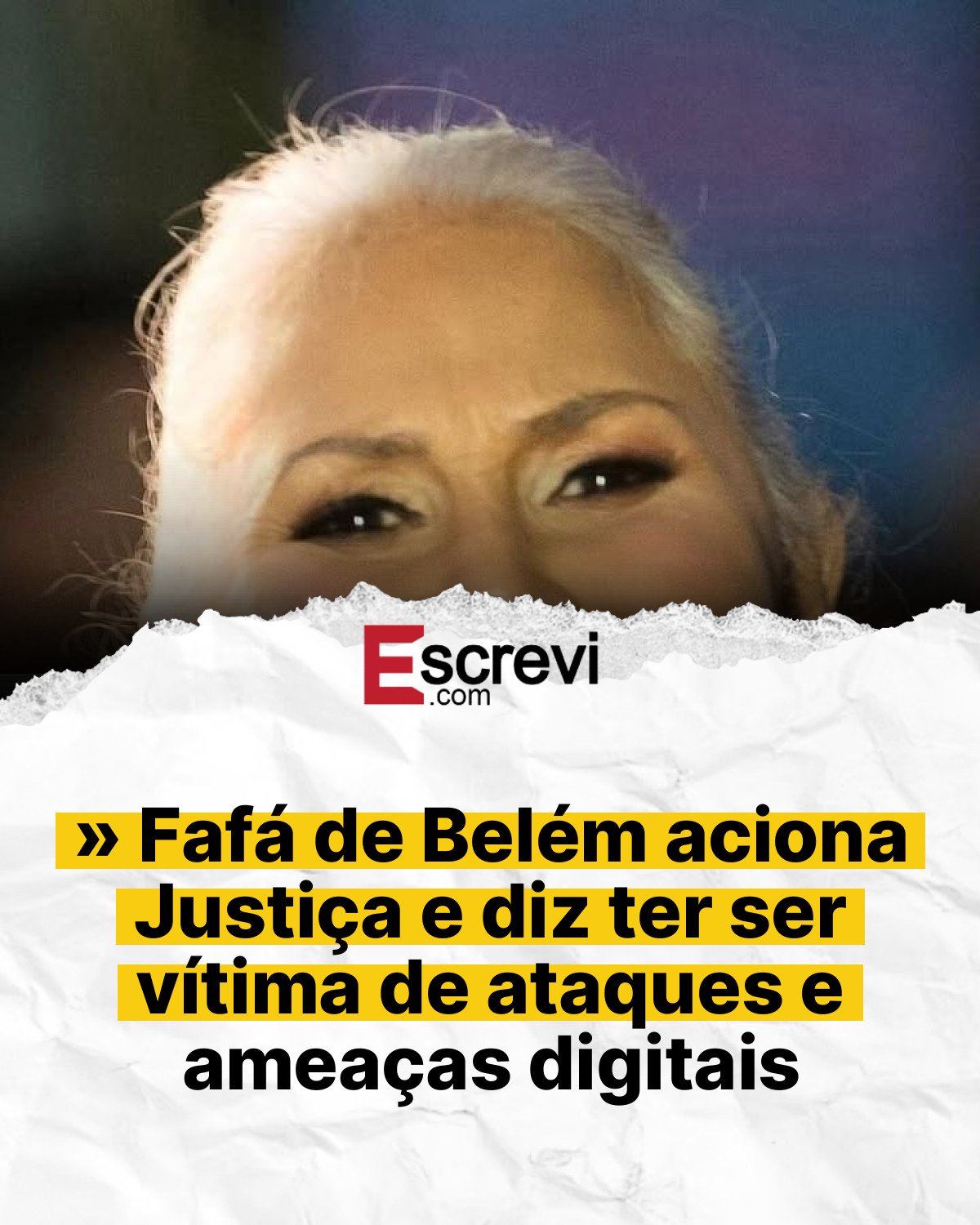 » Fafá de Belém aciona Justiça e diz ter ser vítima de ataques e ameaças digitais card branco