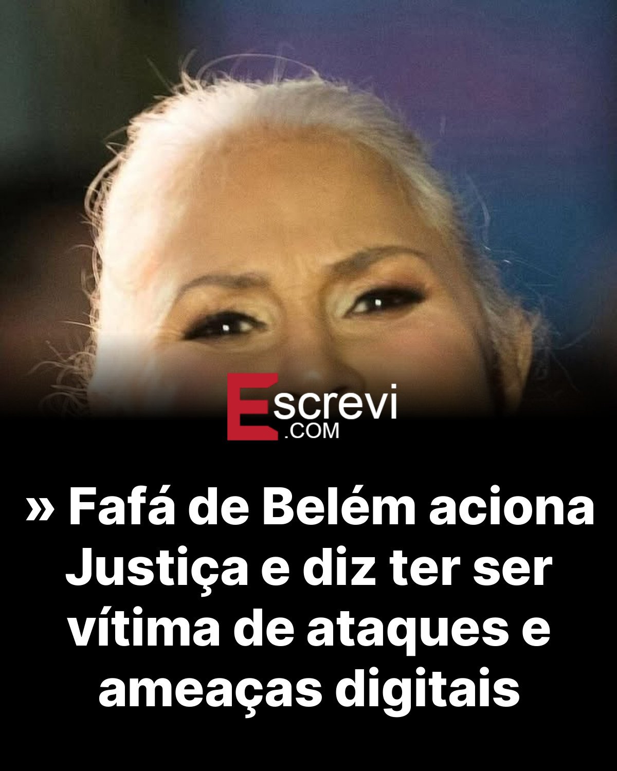 » Fafá de Belém aciona Justiça e diz ter ser vítima de ataques e ameaças digitais card preto