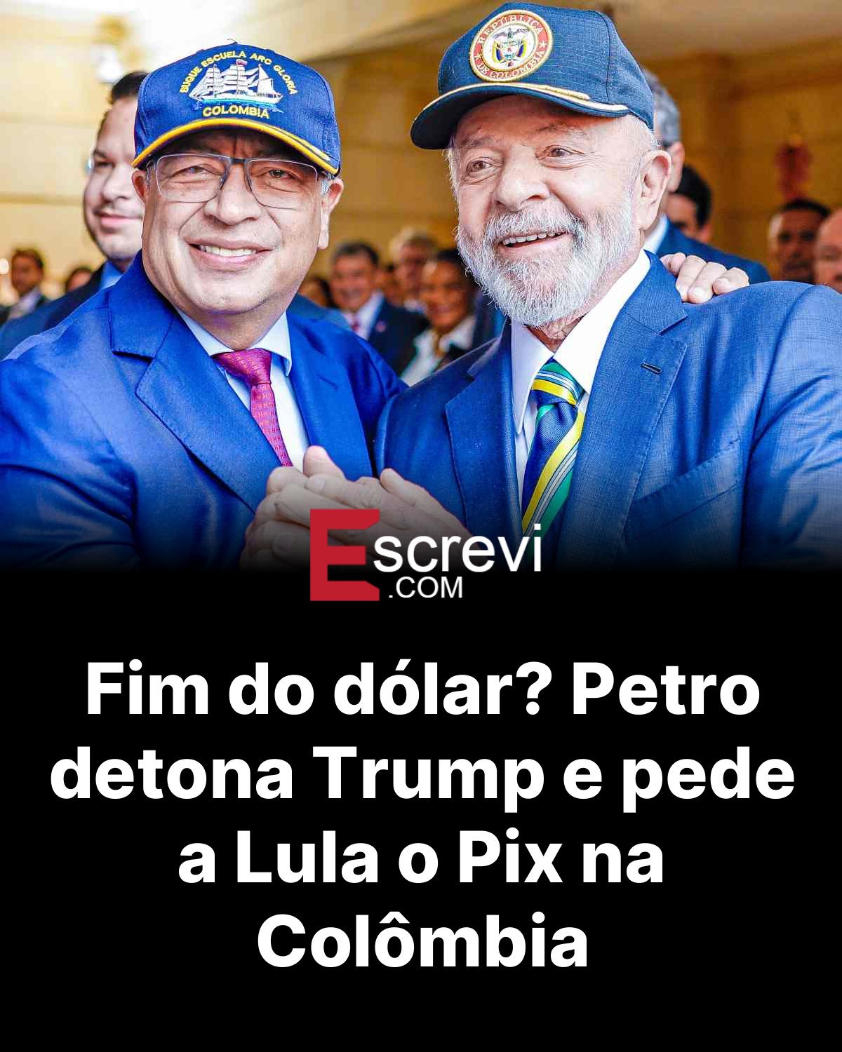 Fim do dólar? Petro detona Trump e pede a Lula o Pix na Colômbia card preto