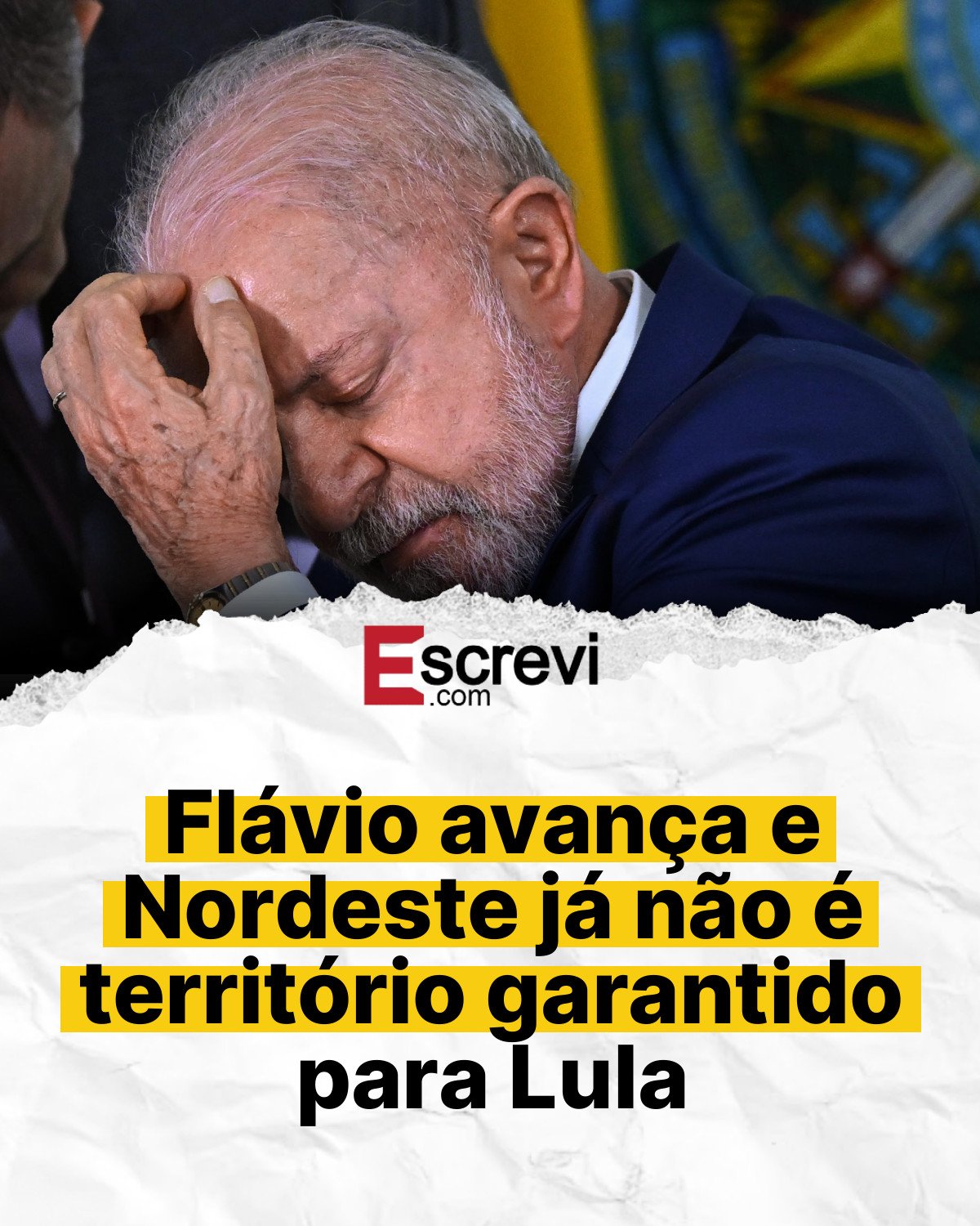 Flávio avança e Nordeste já não é território garantido para Lula card branco