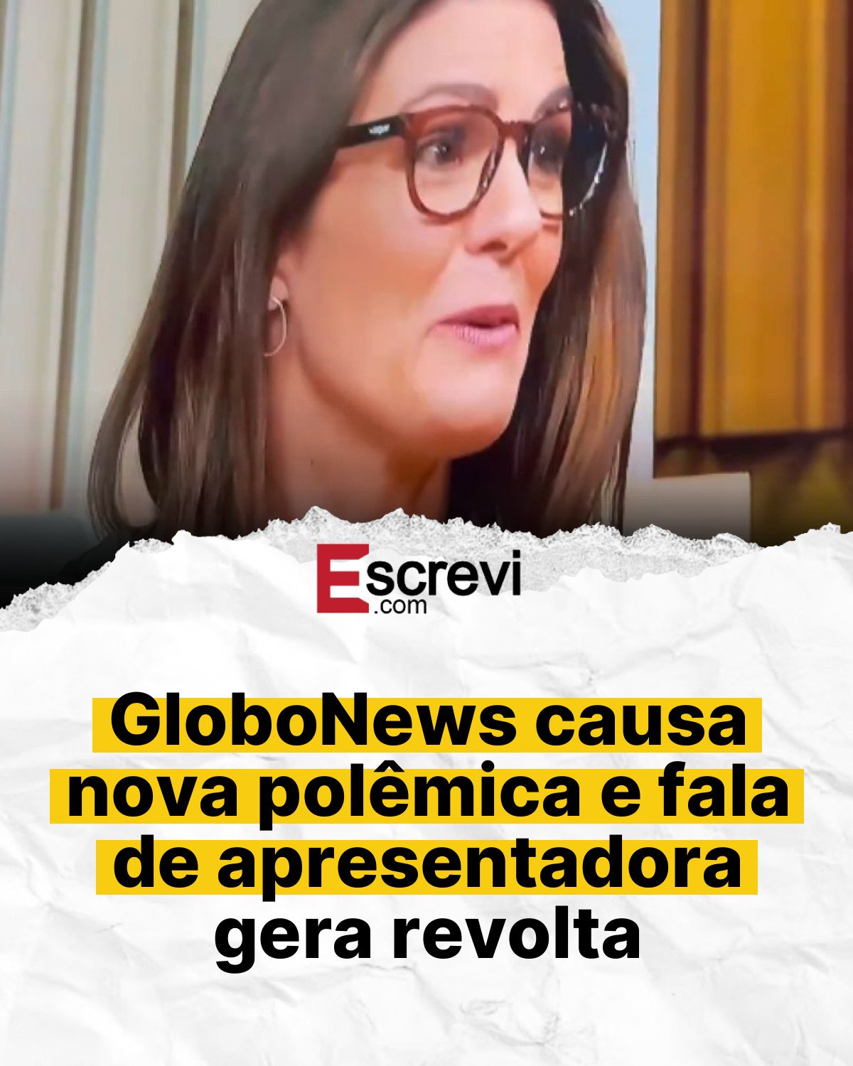 GloboNews causa nova polêmica e fala de apresentadora gera revolta card branco
