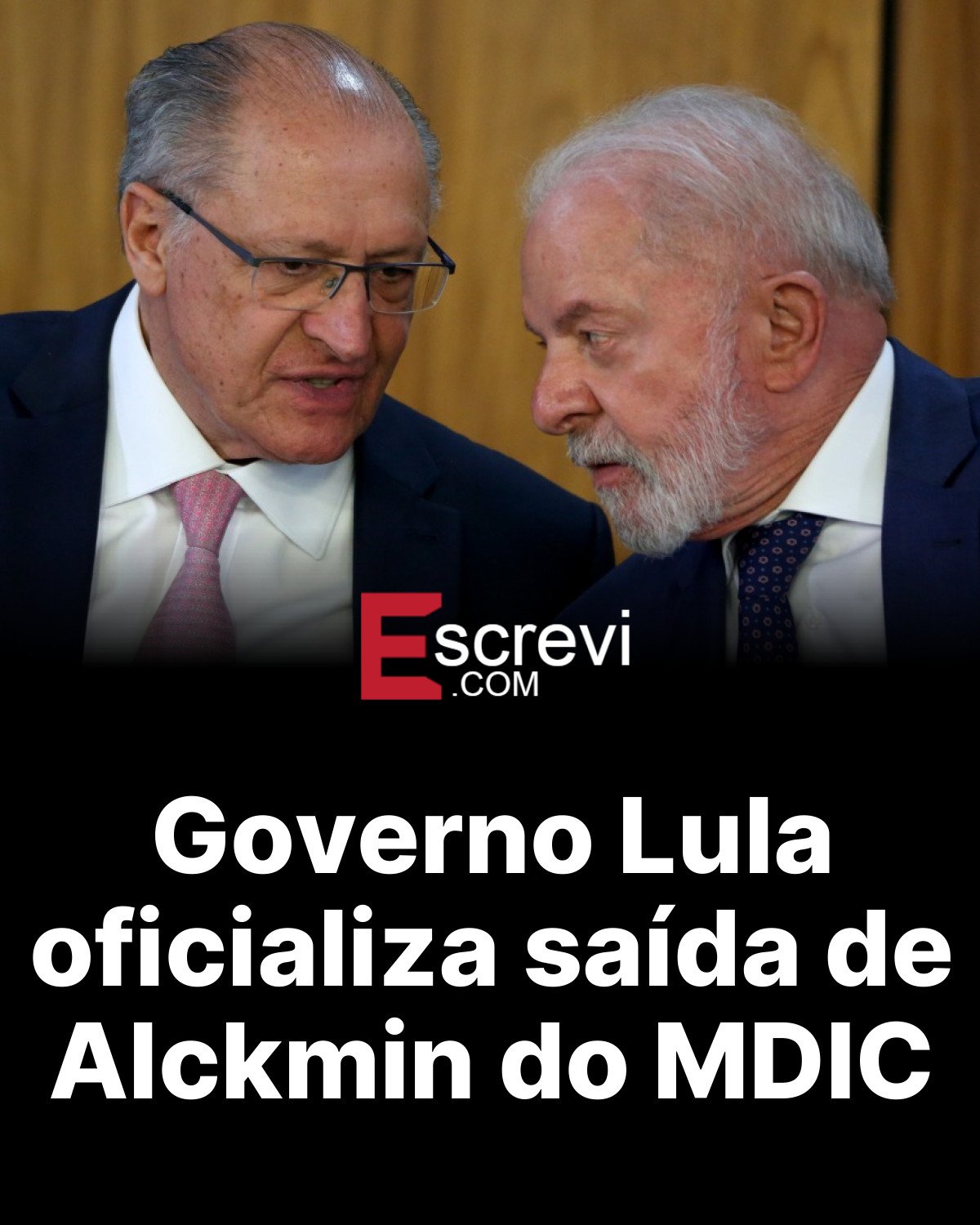 Governo Lula oficializa saída de Alckmin do MDIC card preto