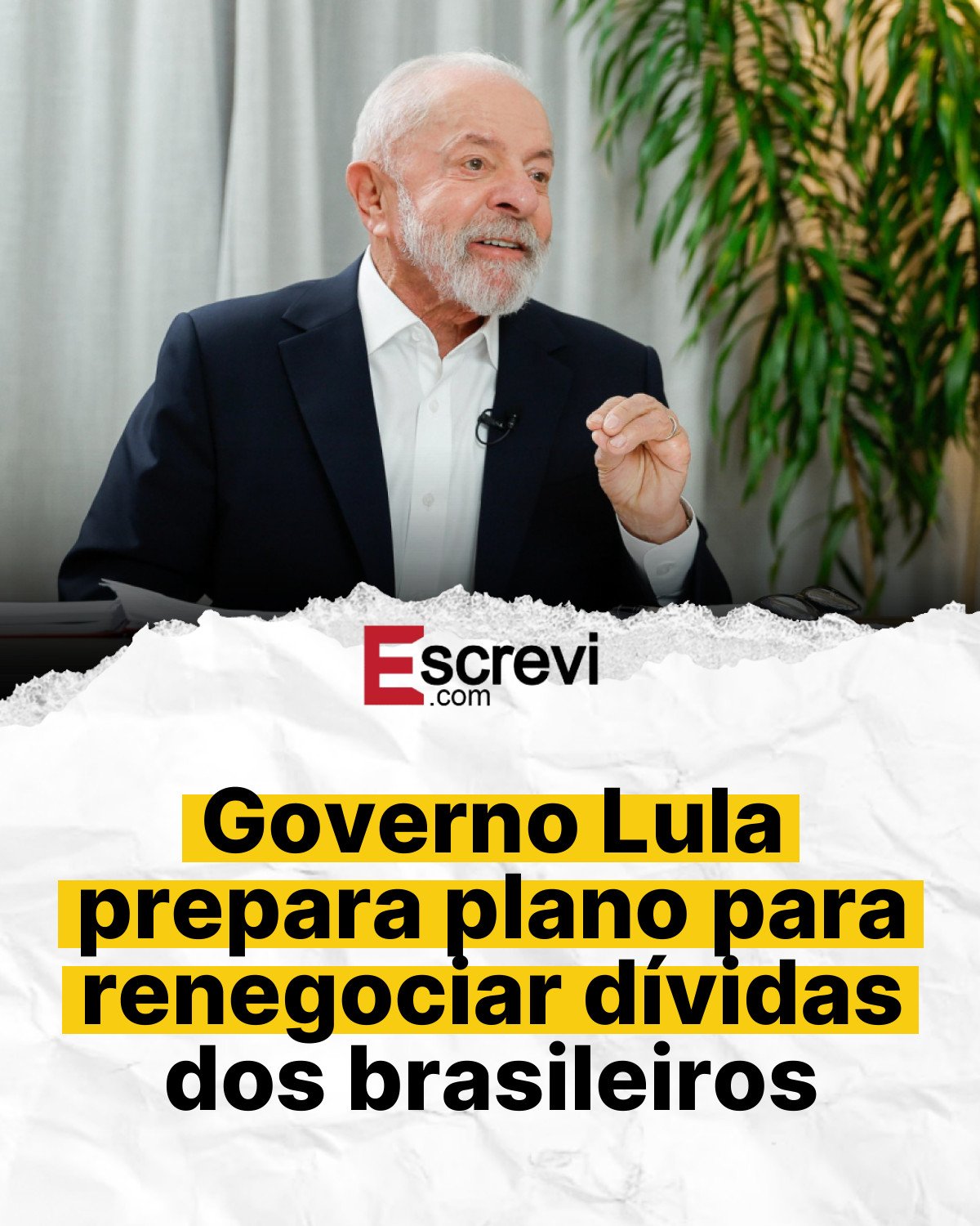 Governo Lula prepara plano para renegociar dívidas dos brasileiros card branco