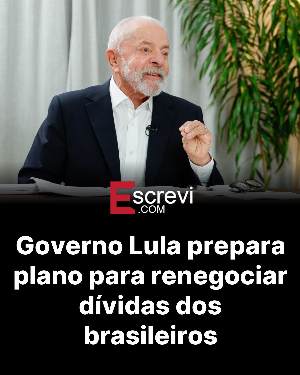 Governo Lula prepara plano para renegociar dívidas dos brasileiros card preto